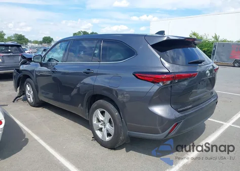 2022 Toyota Highlander Le z USA, uszkodzony, nr VIN 5TDBZRBH4NS195949